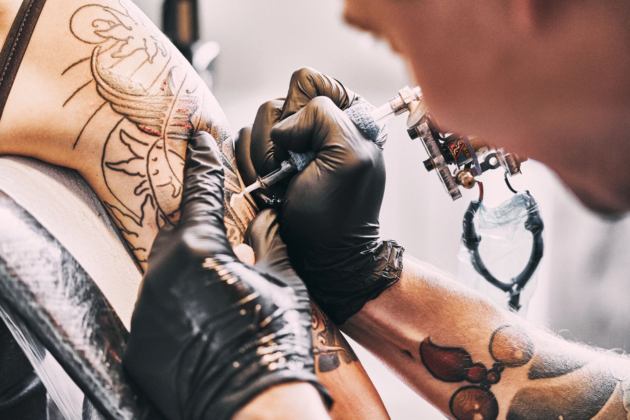 Bear & Antler Tattoo