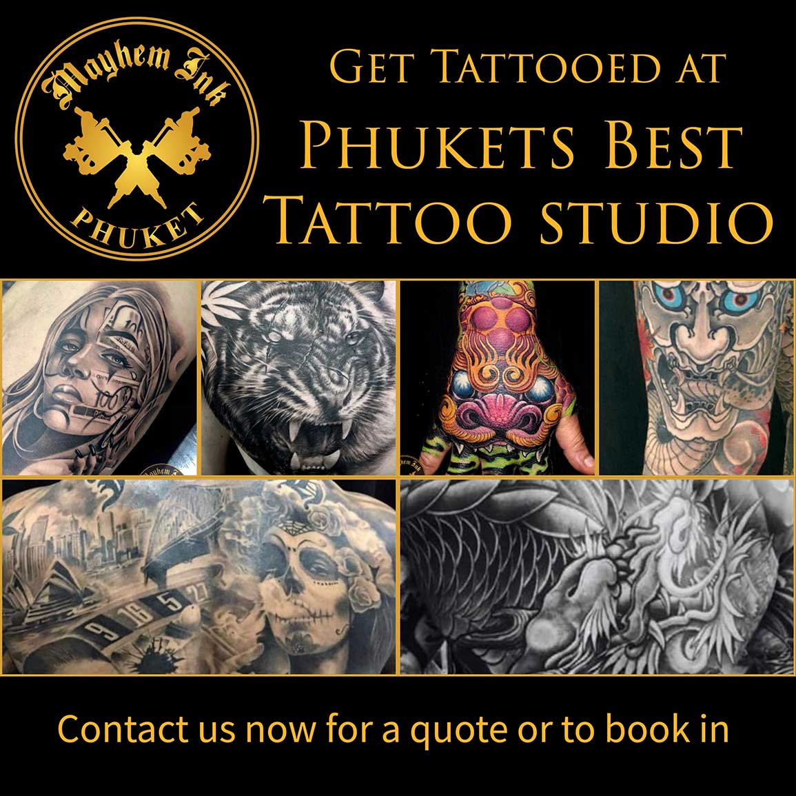 Mayhem Ink - Best Tattoo Shop/Studio in Patong Beach, Phuket