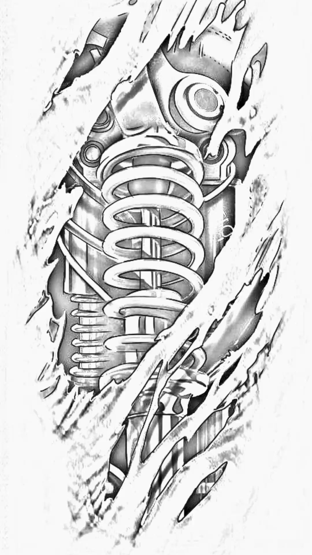 Biomechanical Tattoo Designs