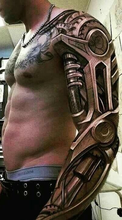 Biomechanical tattoo idea #3