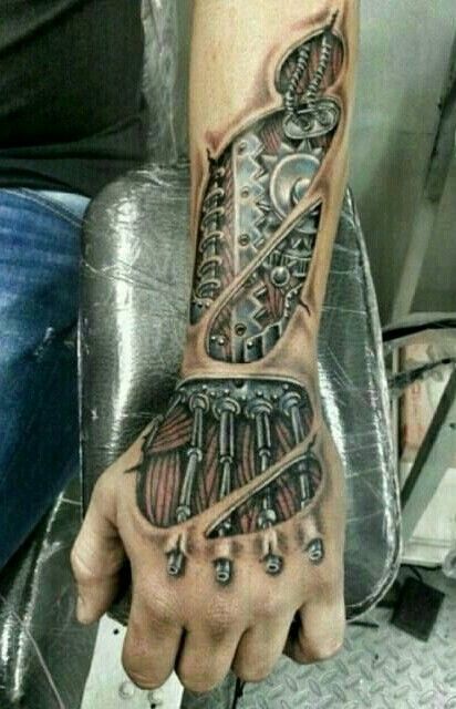 Biomechanical tattoo idea #4