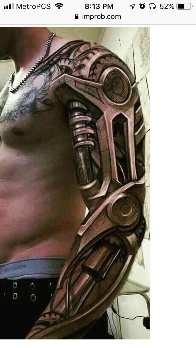 Biomechanical tattoo idea #6