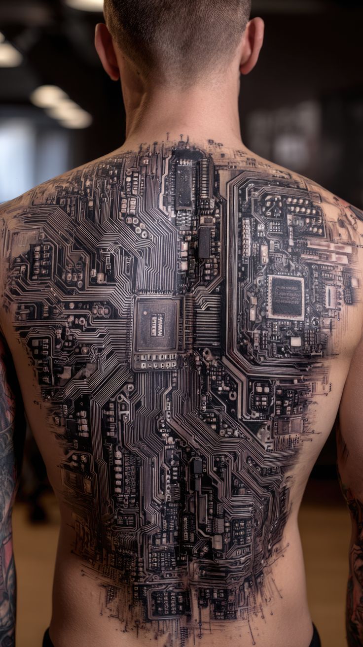 Biomechanical tattoo idea #8