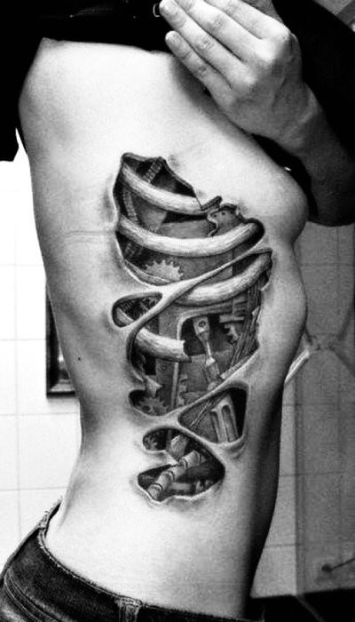 Biomechanical tattoo idea #12