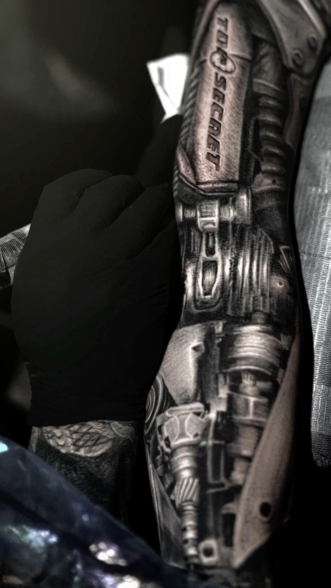 Biomechanical tattoo idea #13