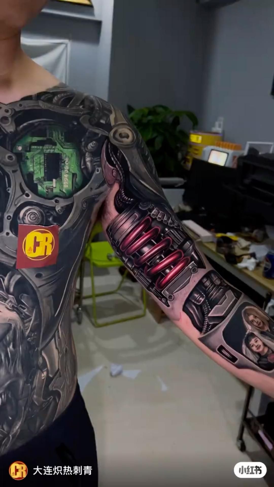 Biomechanical tattoo idea #17
