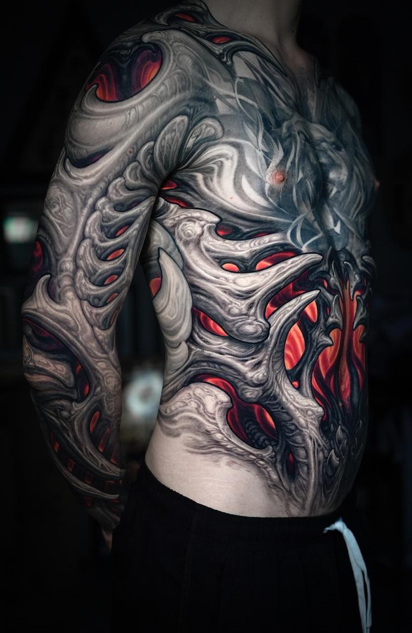 Biomechanical tattoo idea #18