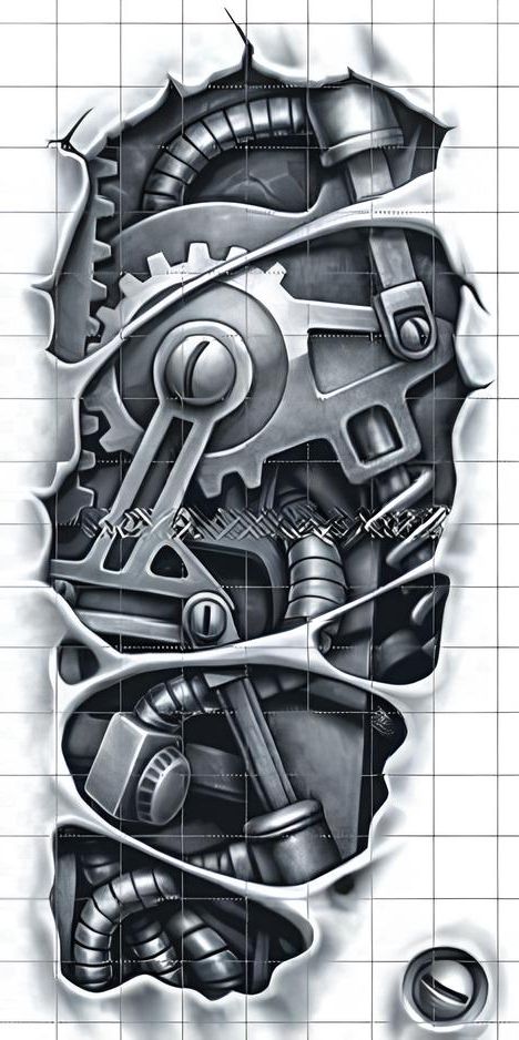 Biomechanical tattoo idea #23