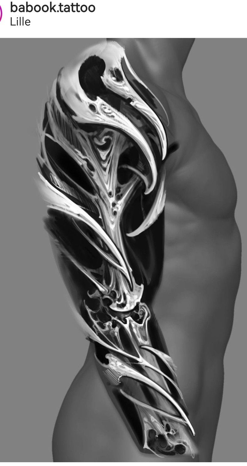 Biomechanical tattoo idea #26
