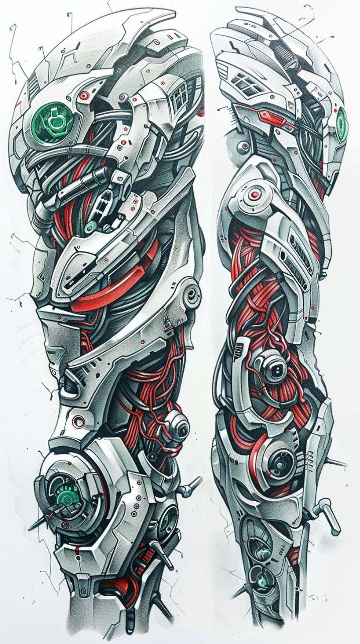 Biomechanical tattoo idea #29
