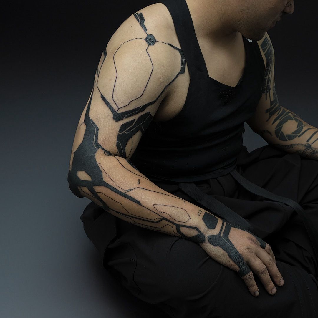 Biomechanical tattoo idea #34