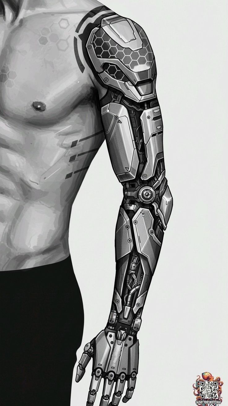 Biomechanical tattoo idea #36