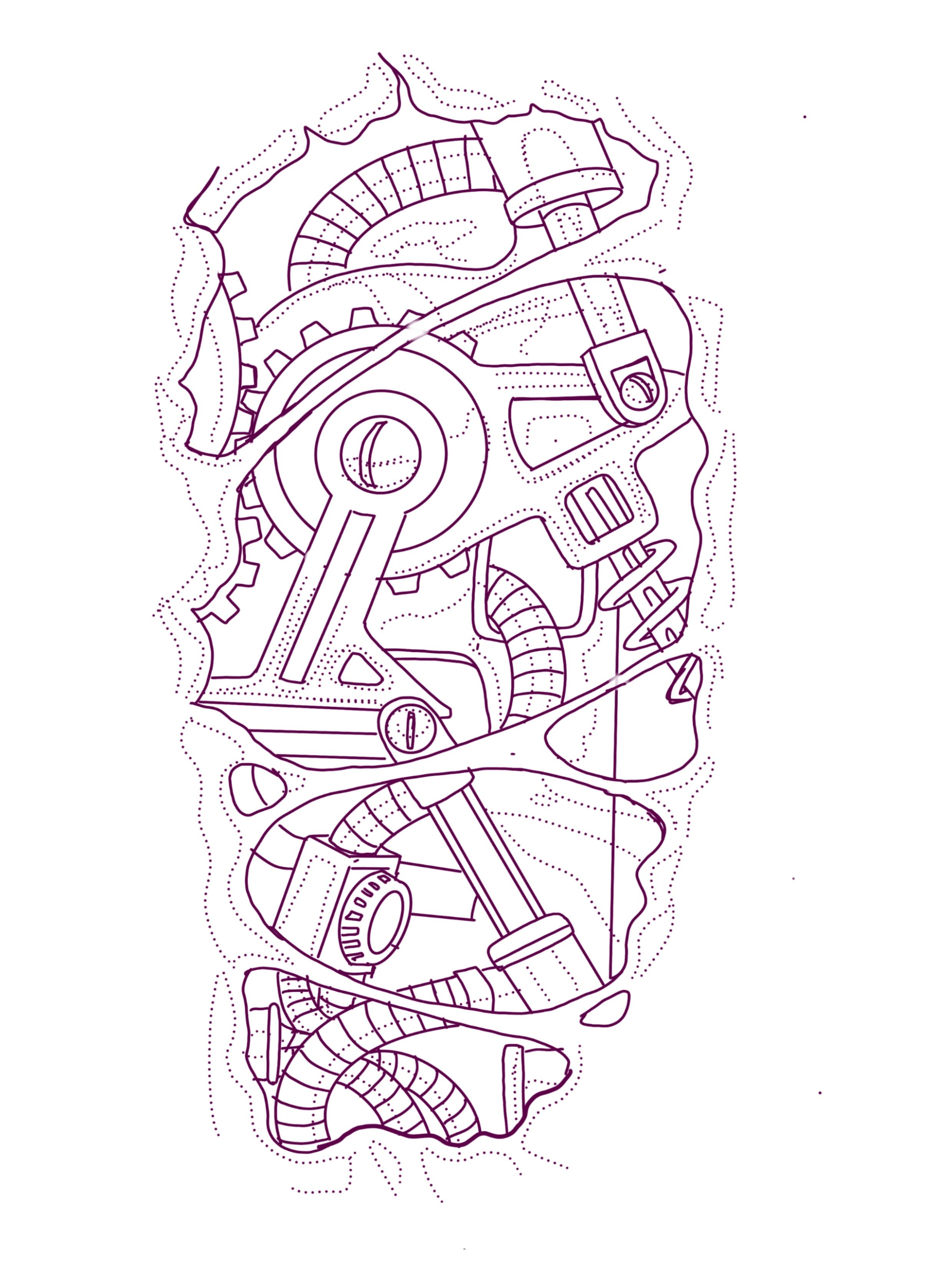 Biomechanical tattoo idea #37