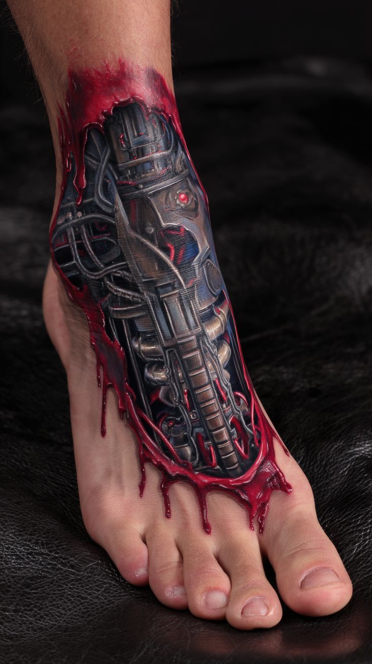 Biomechanical tattoo idea #38