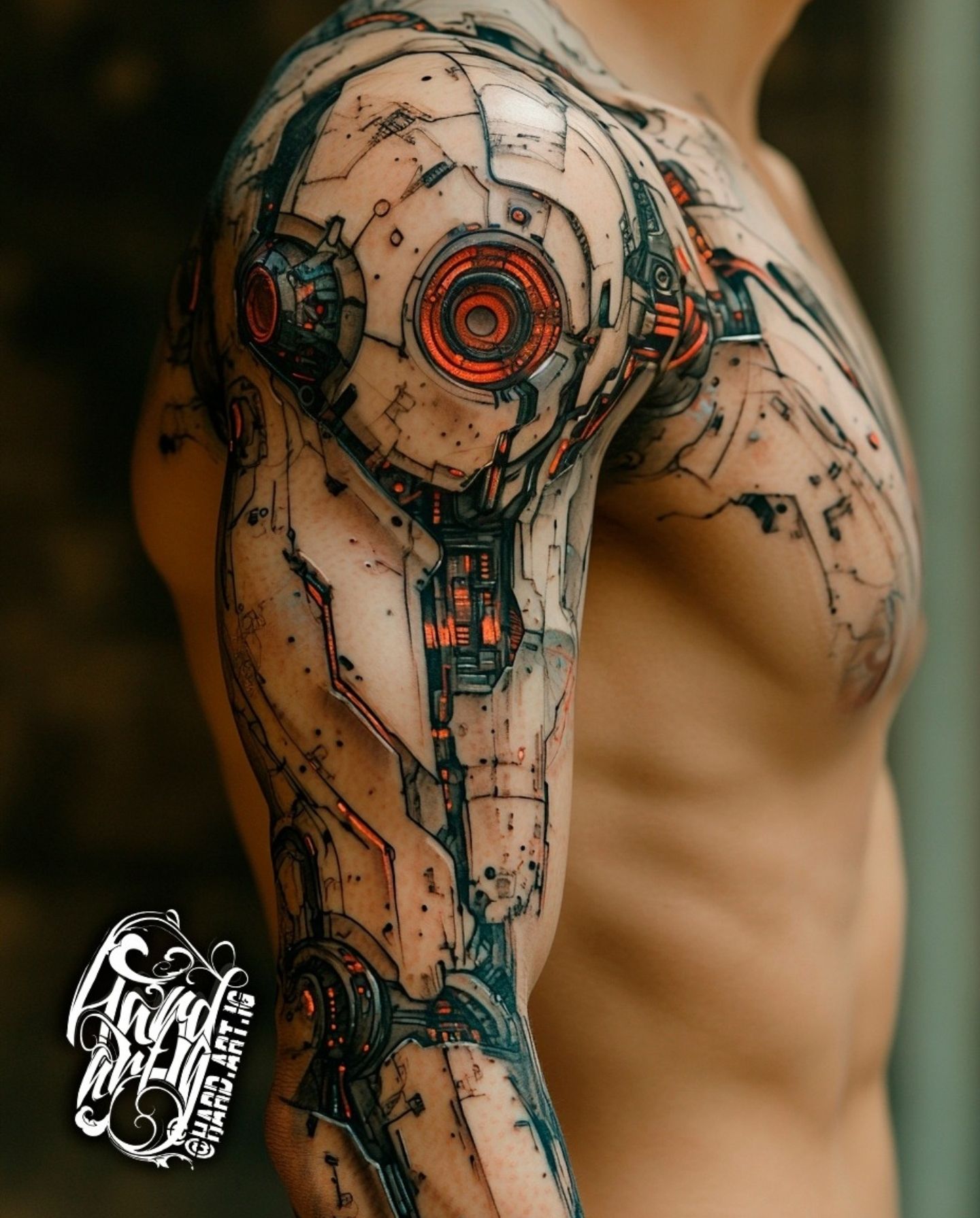 Biomechanical tattoo idea #42