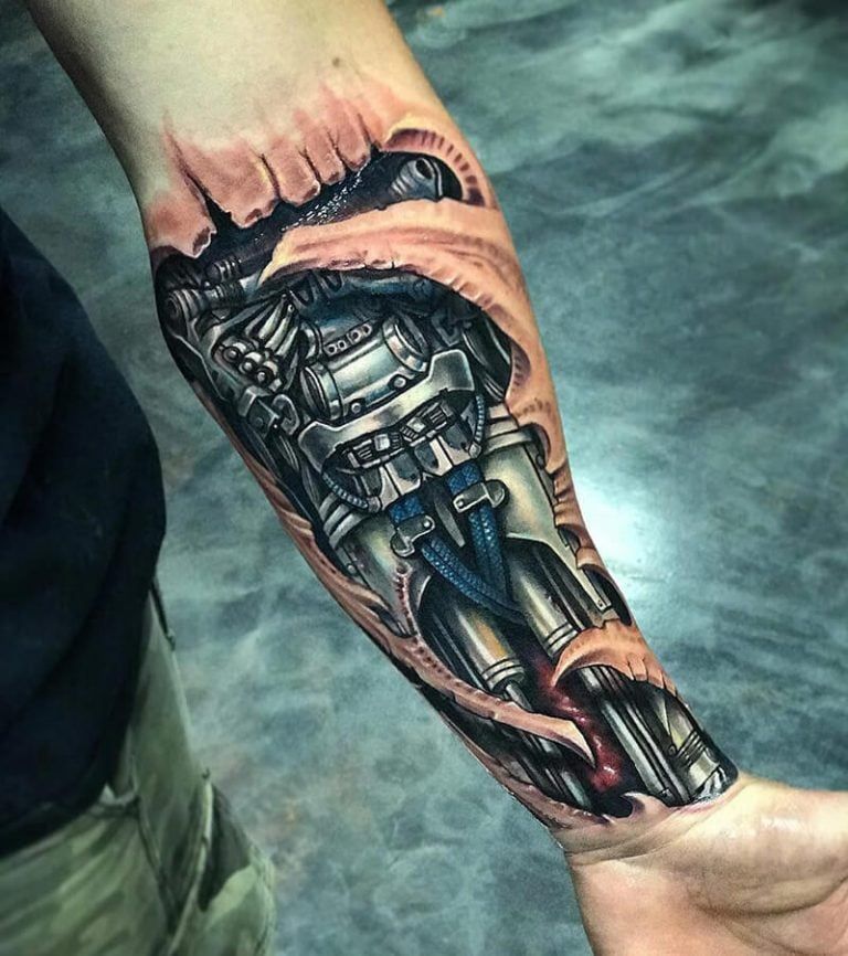 Biomechanical tattoo idea #45