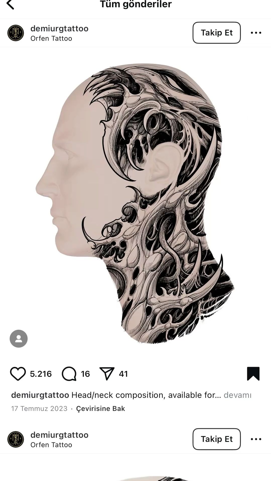 Biomechanical tattoo idea #46