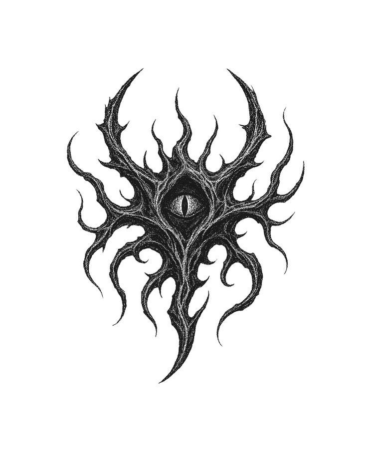 Blackwork tattoo idea #26