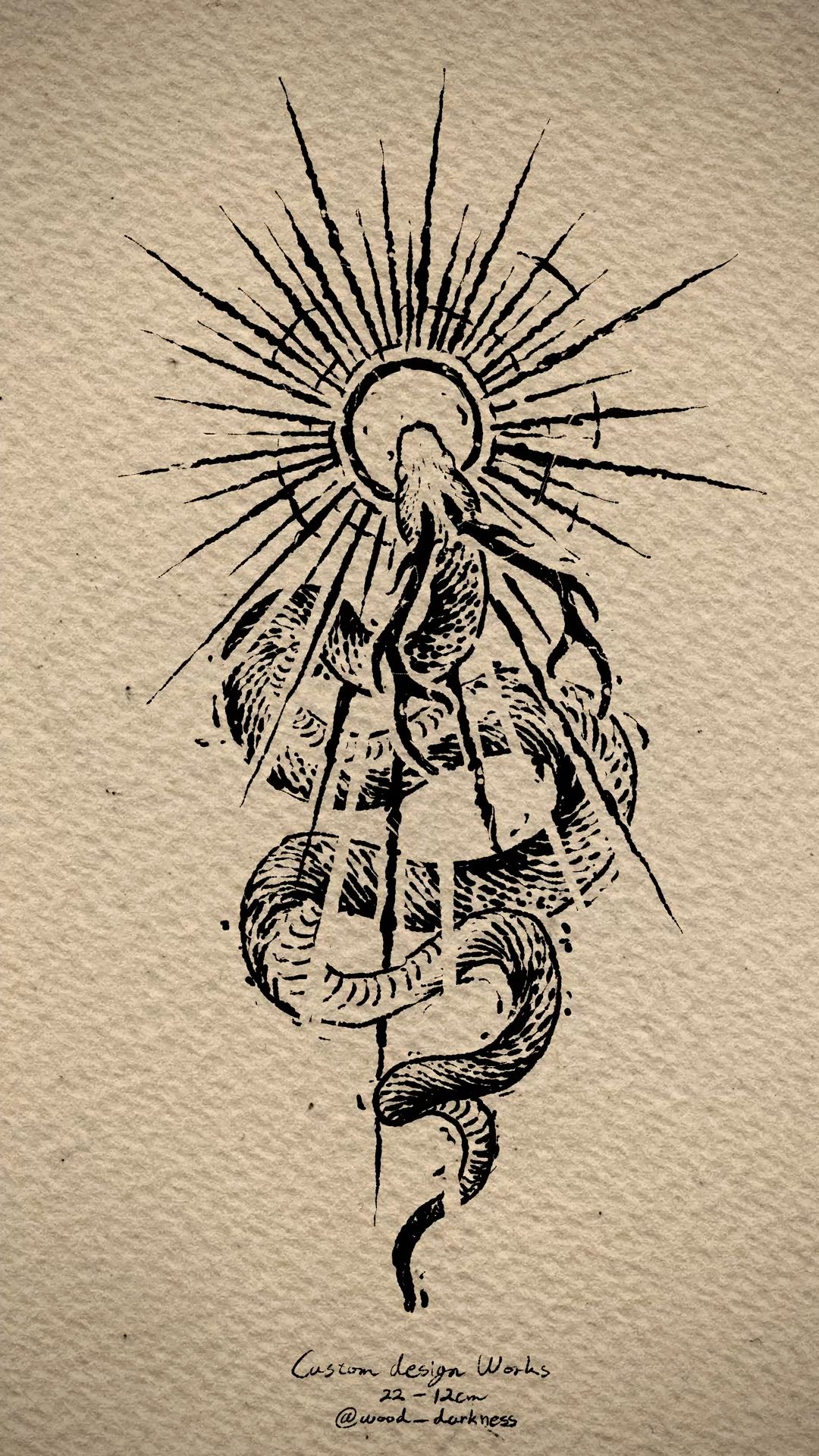 Blackwork tattoo idea #37