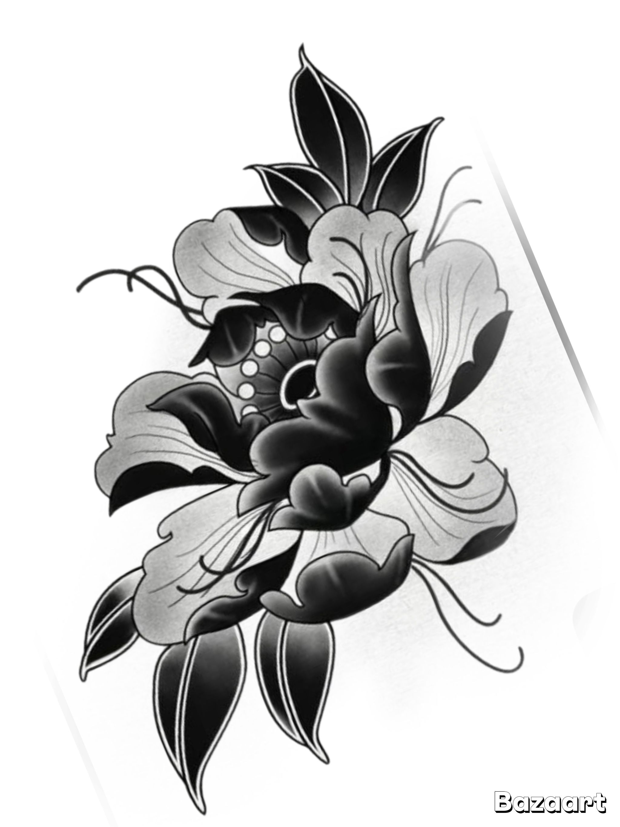 Blackwork tattoo idea #42