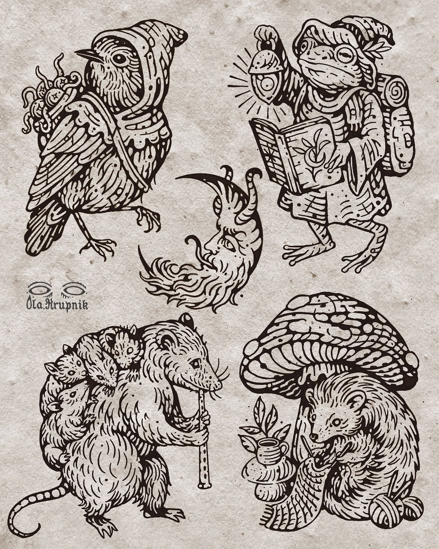 Cottagecore tattoo idea #22