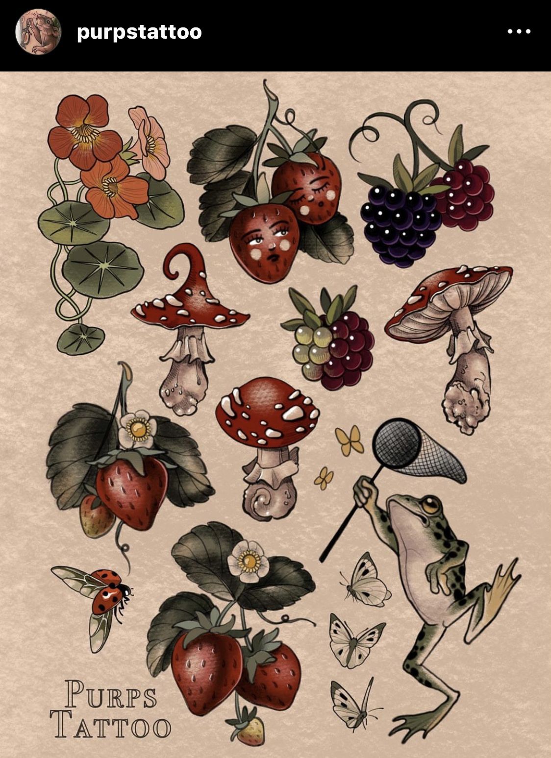Cottagecore tattoo idea #31
