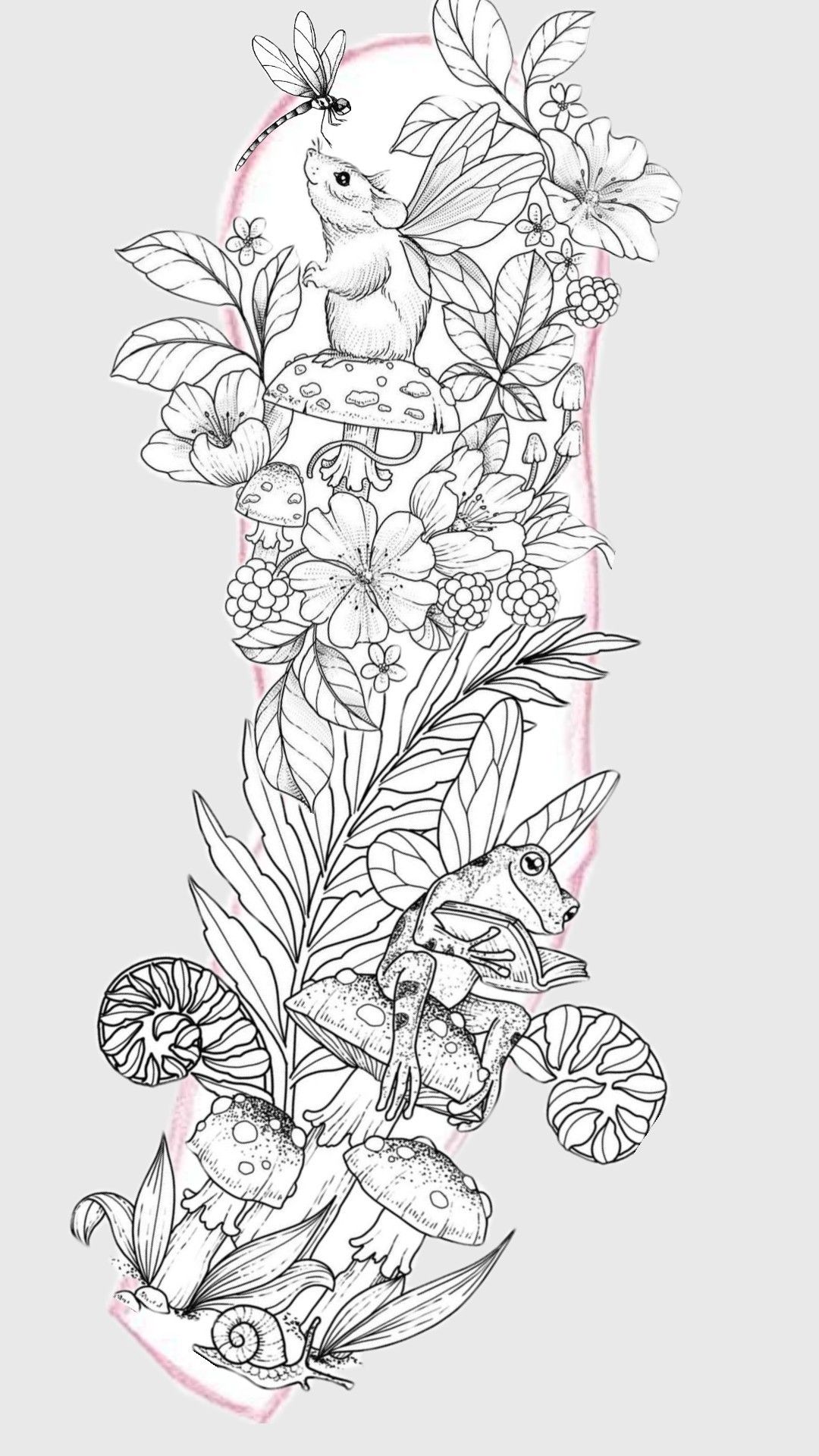 Cottagecore tattoo idea #40