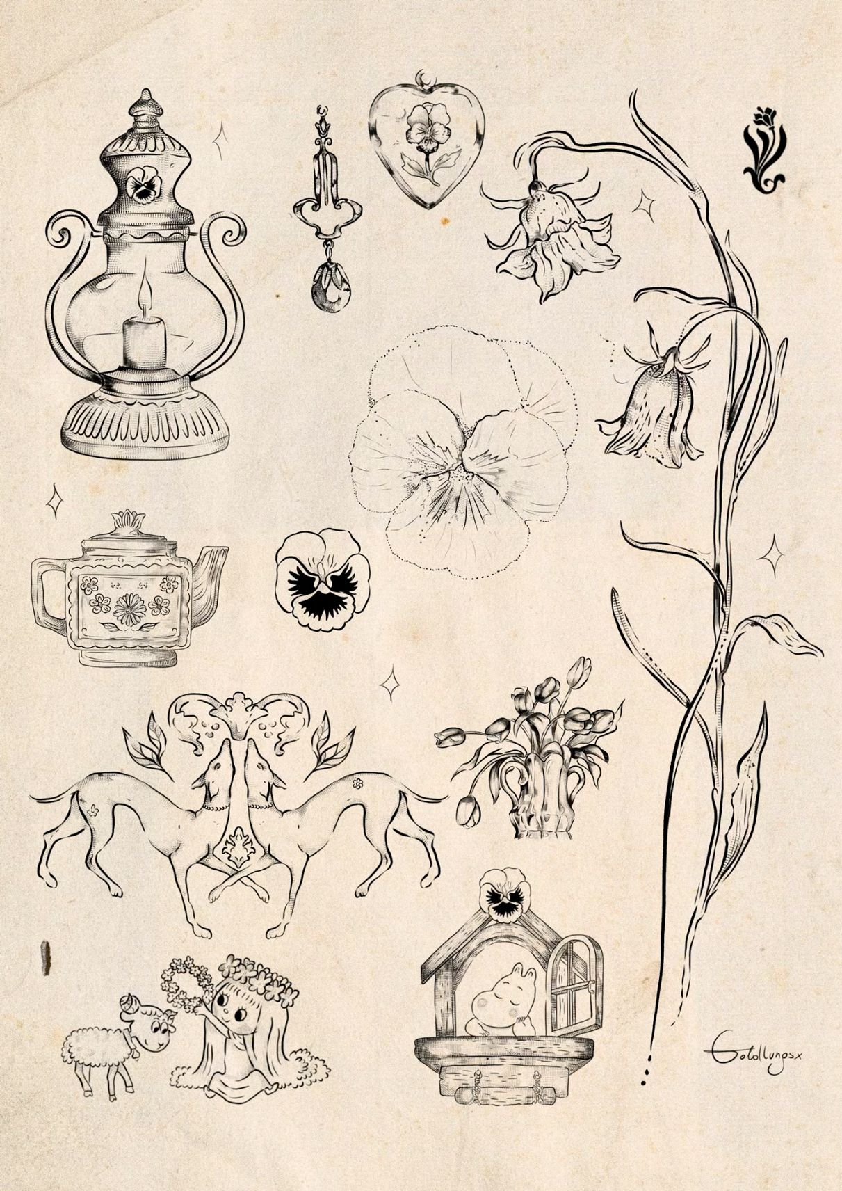 Cottagecore tattoo idea #43