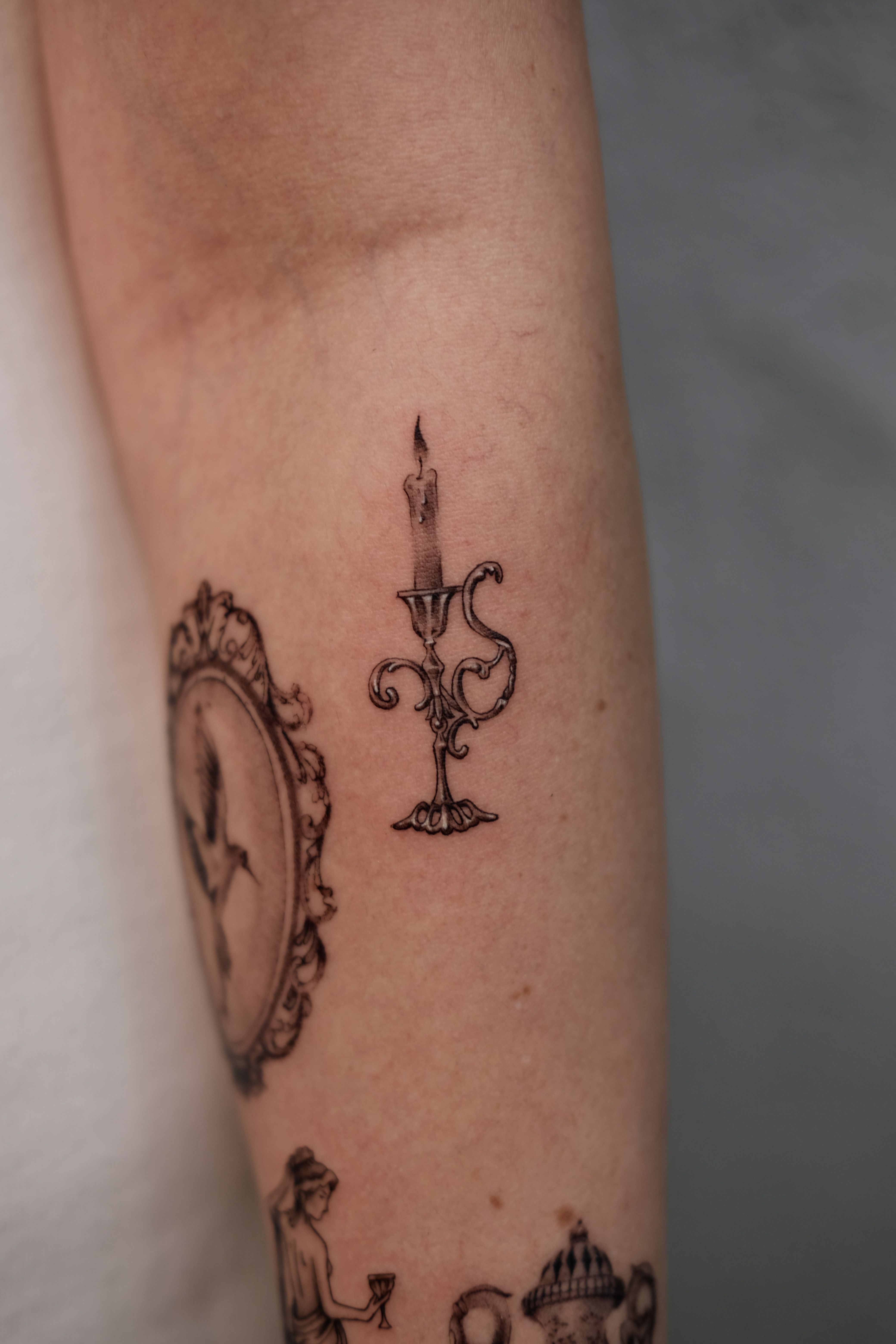 Dark academia tattoo idea #4