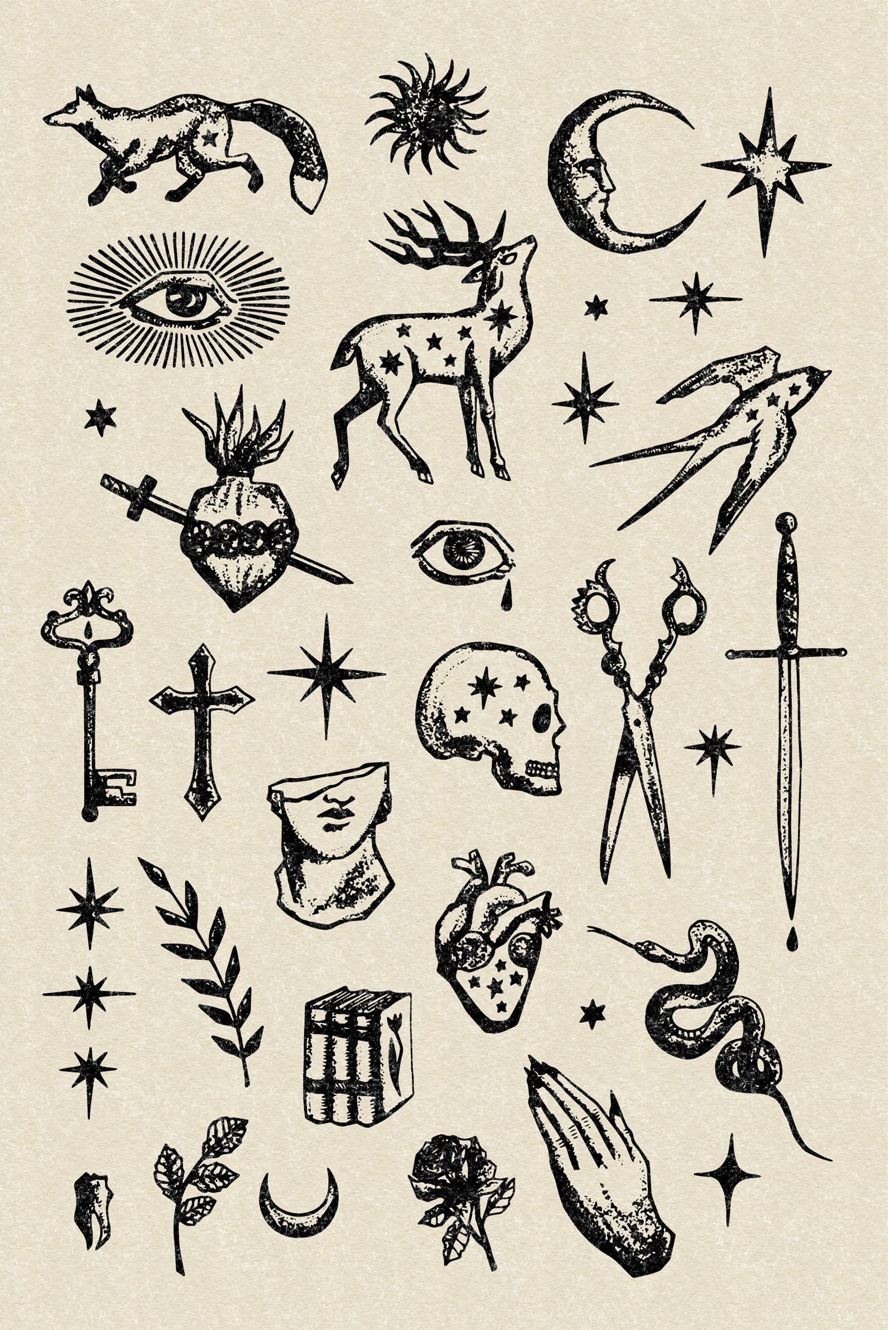 Dark academia tattoo idea #8