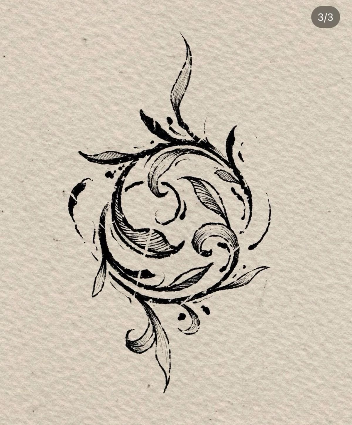 Dark academia tattoo idea #9