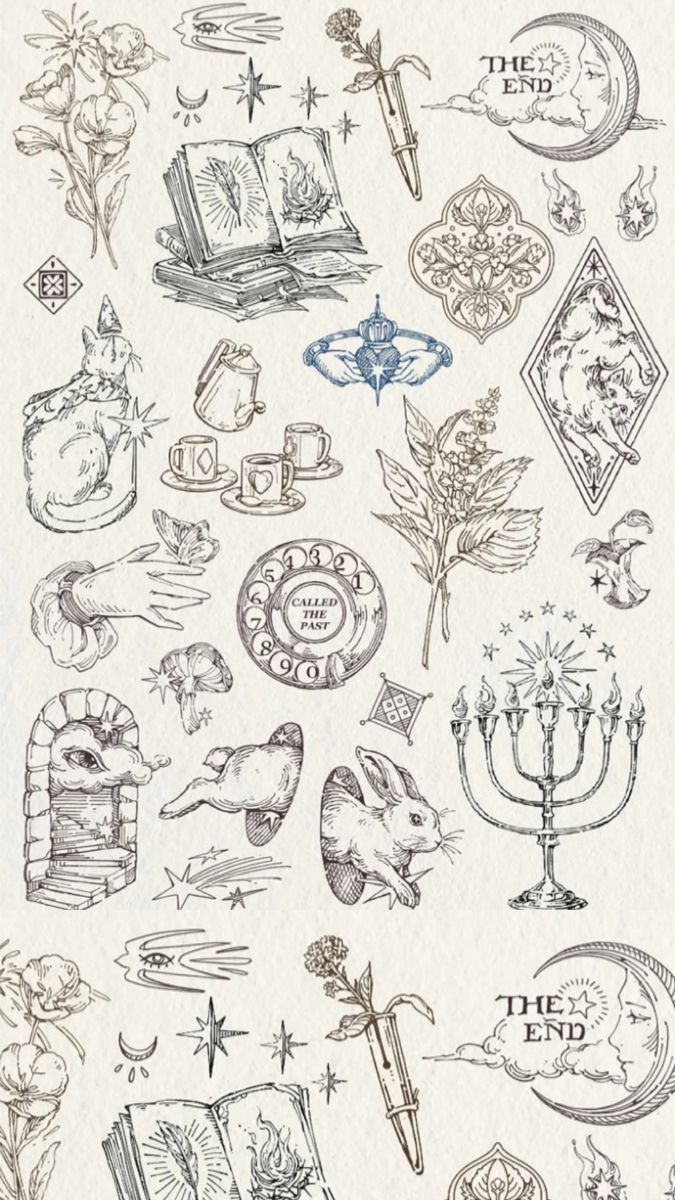 Dark academia tattoo idea #14