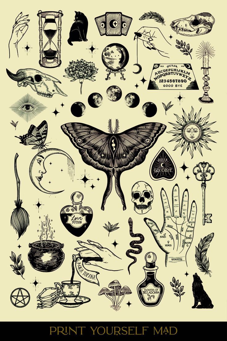 Dark academia tattoo idea #27