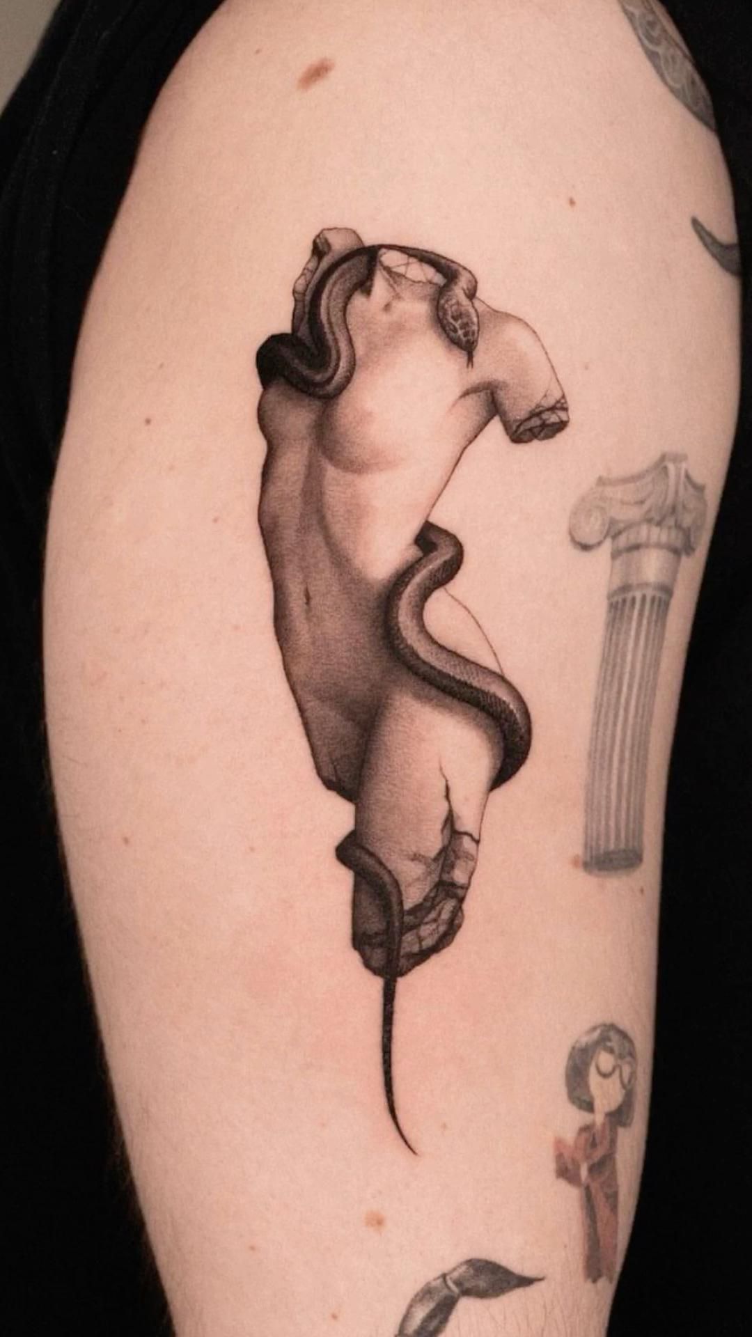 Dark academia tattoo idea #34