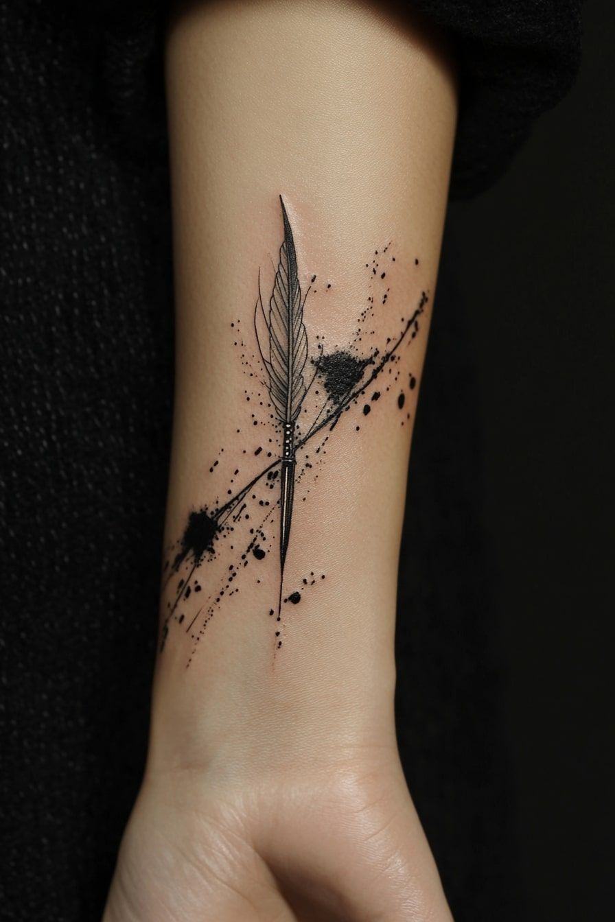 Dark academia tattoo idea #37