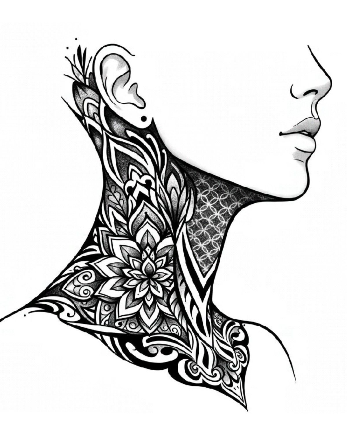 Geometric tattoo idea #13