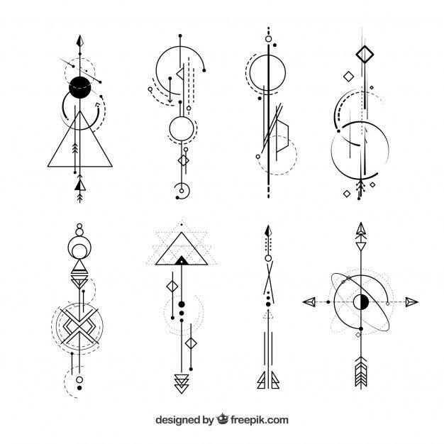 Geometric tattoo idea #15