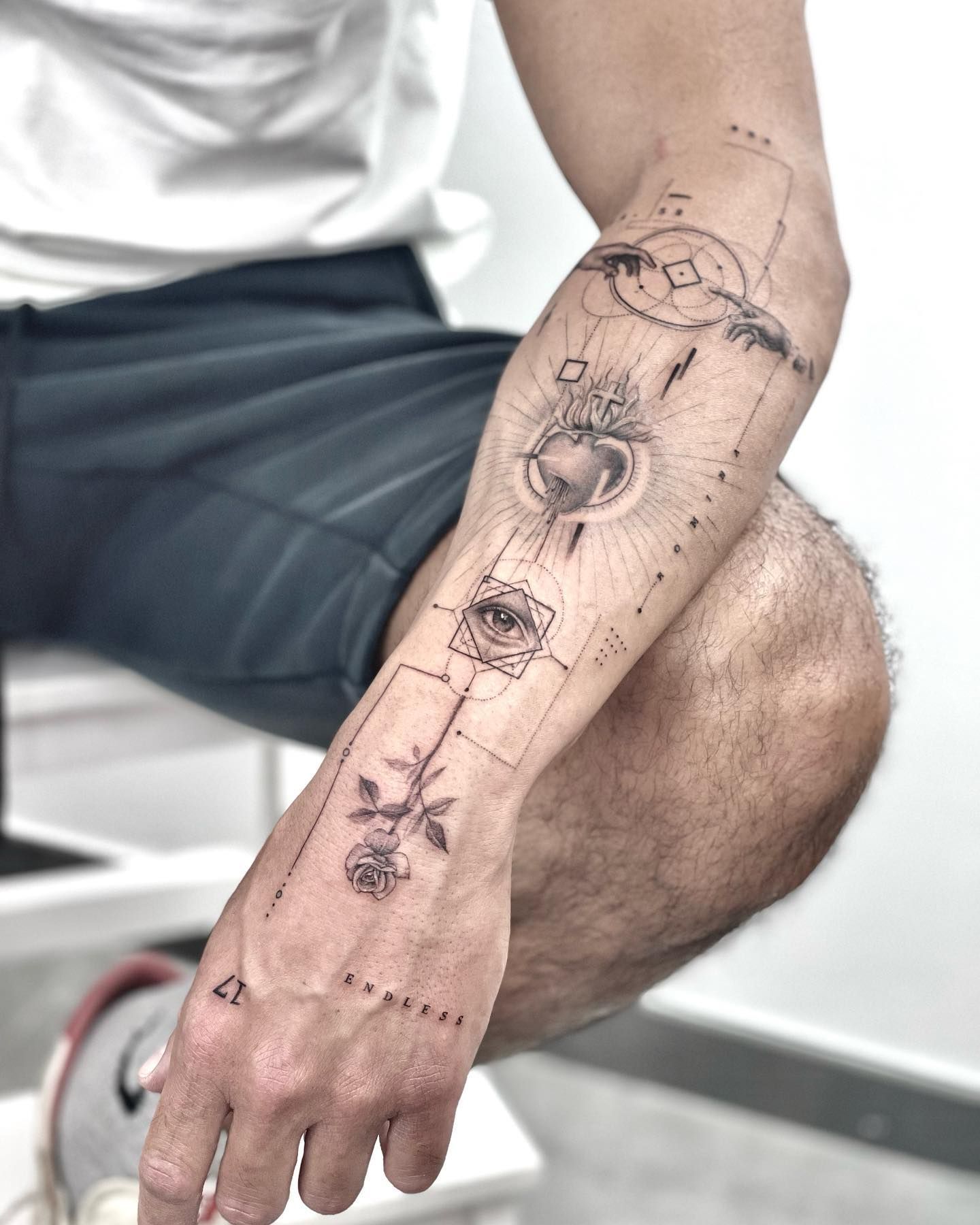 Geometric tattoo idea #18