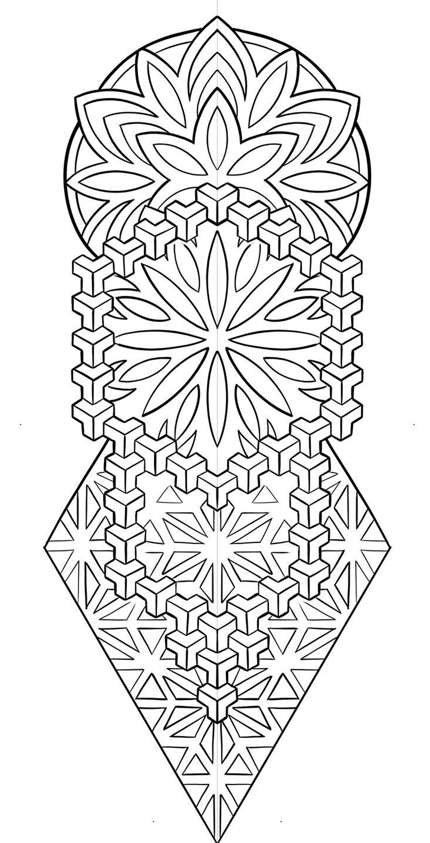 Geometric tattoo idea #20