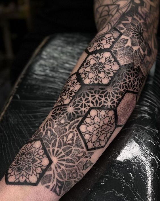 Geometric tattoo idea #25