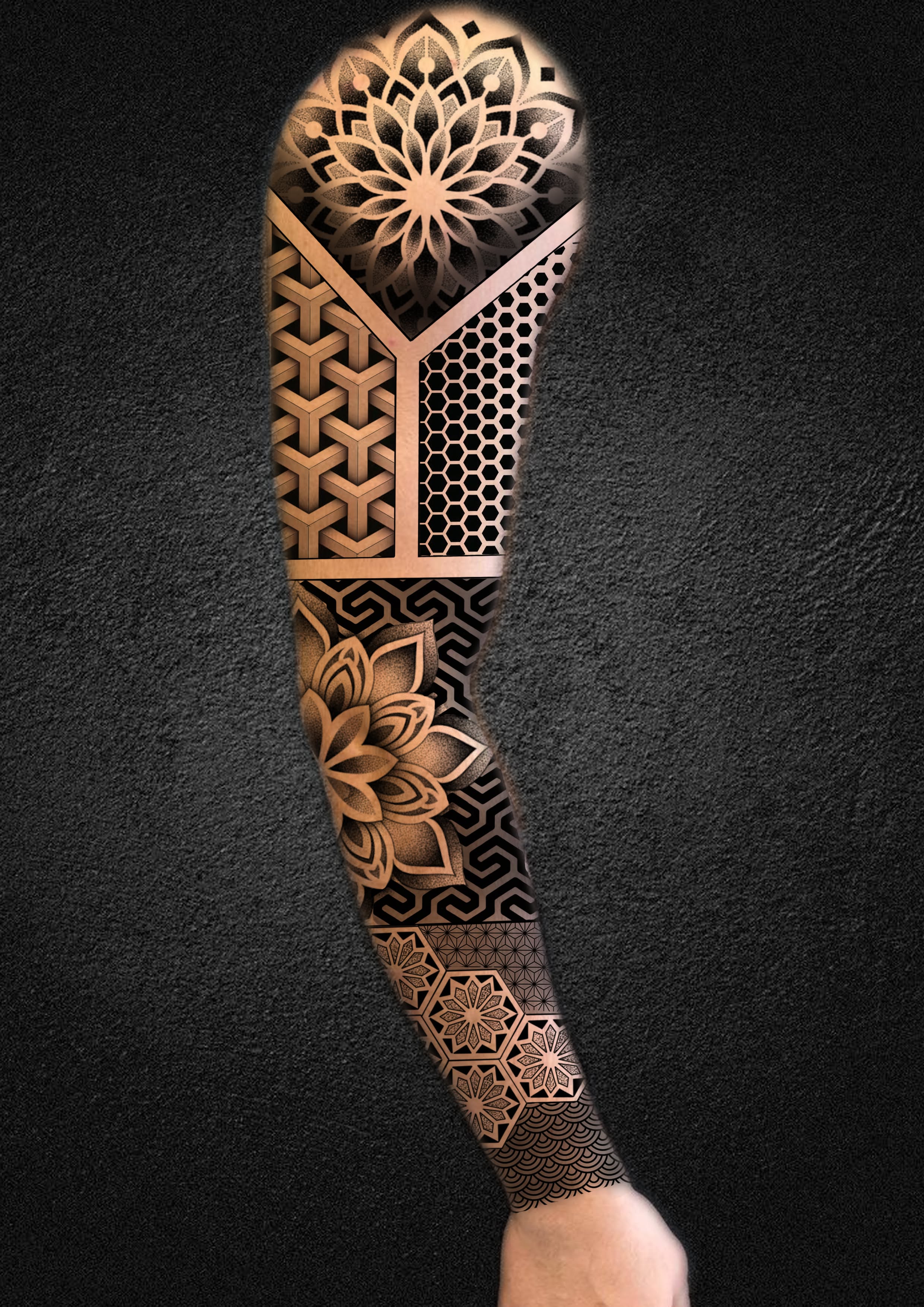 Geometric tattoo idea #26