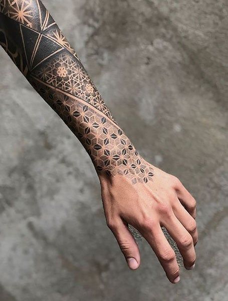 Geometric tattoo idea #30