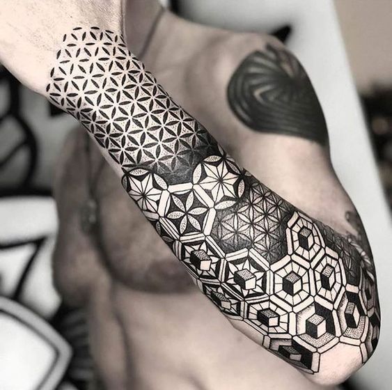 Geometric tattoo idea #31