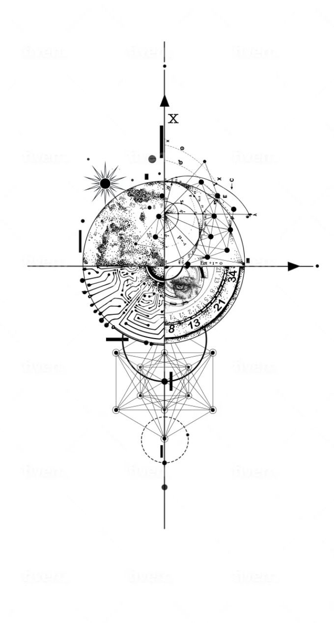 Geometric tattoo idea #35