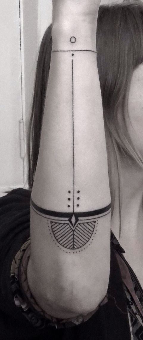 Geometric tattoo idea #38