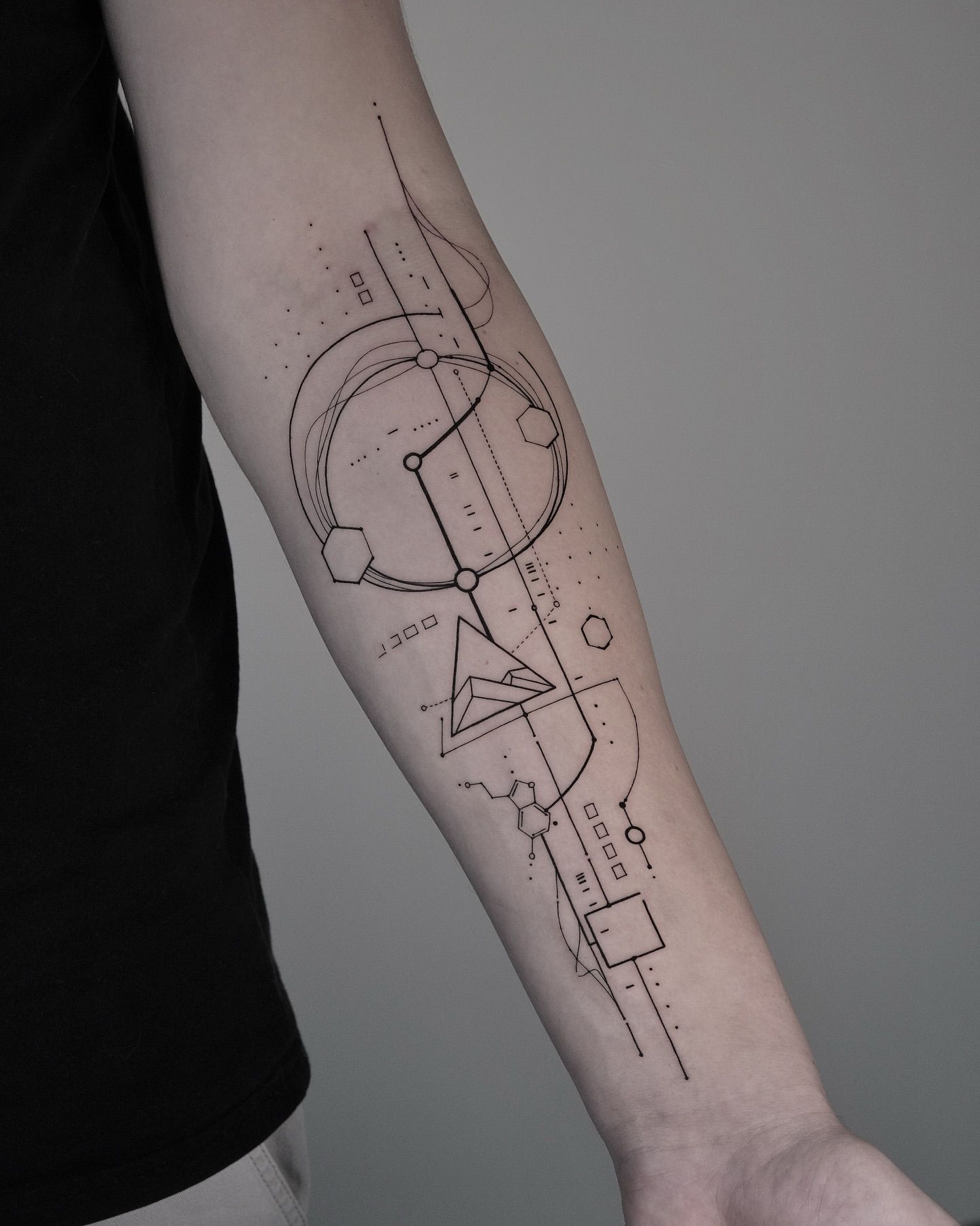 Geometric tattoo idea #39