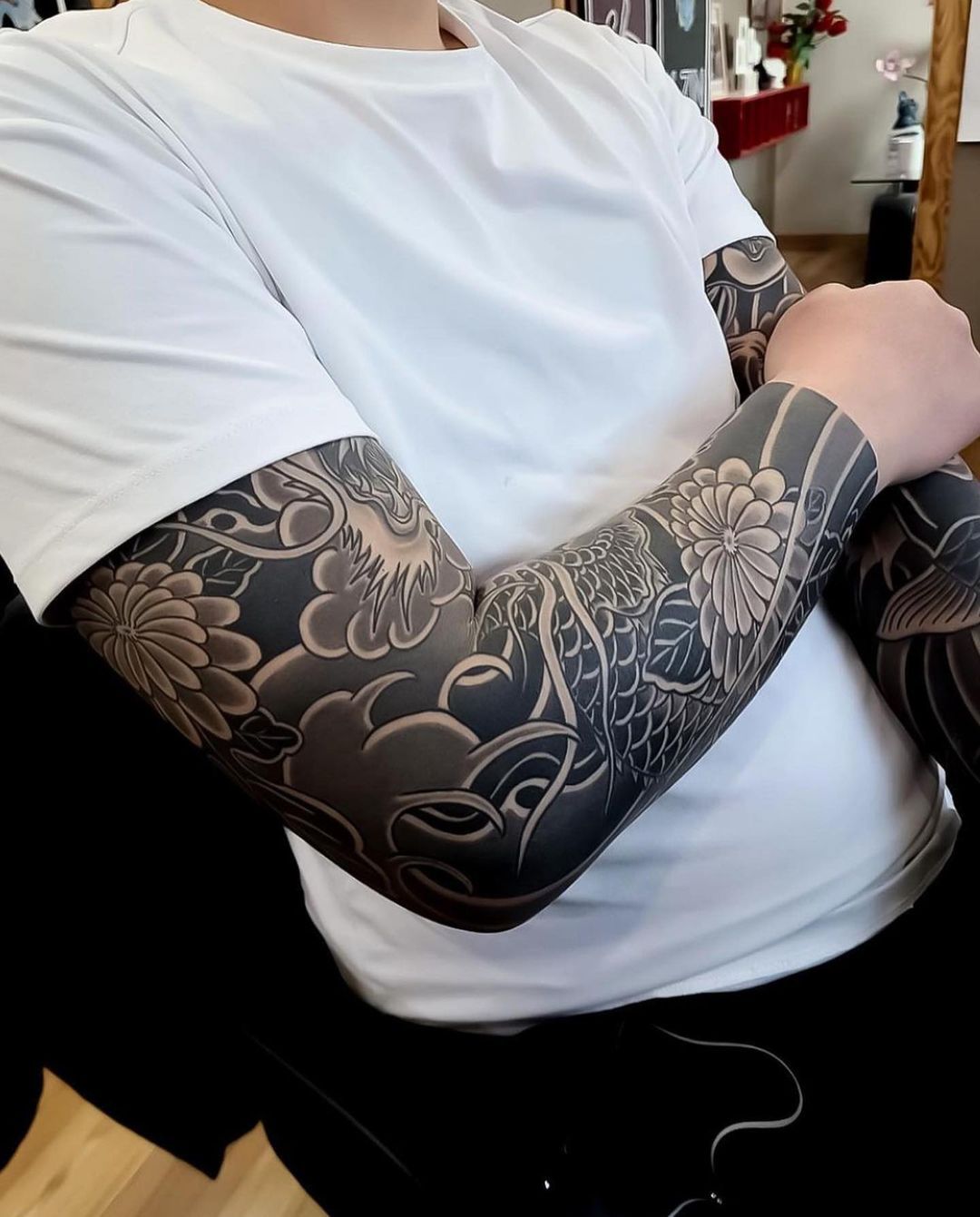 Japanese irezumi tattoo idea #13