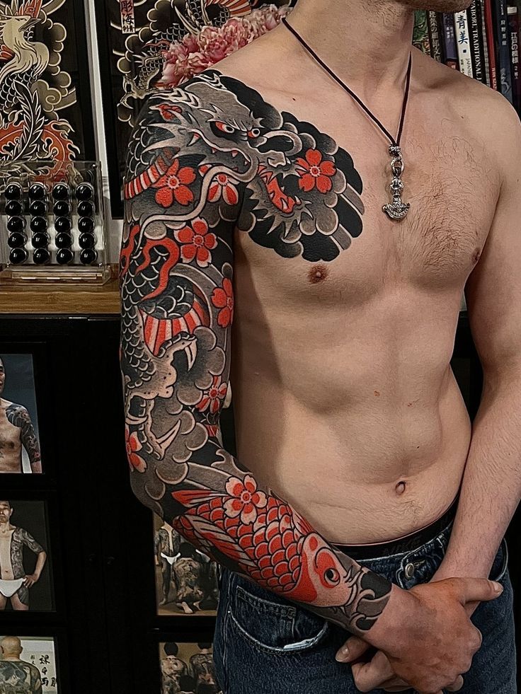 Japanese irezumi tattoo idea #18