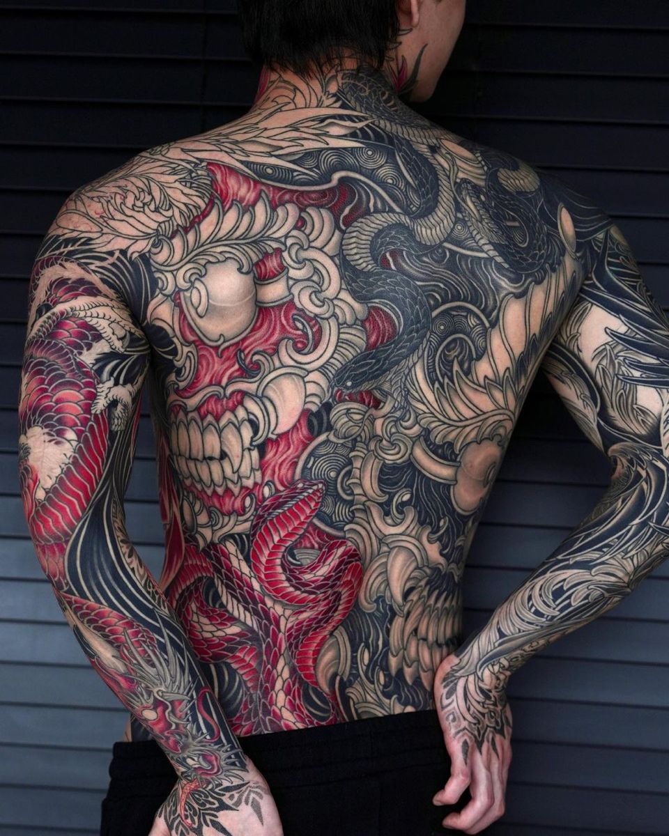 Japanese irezumi tattoo idea #38