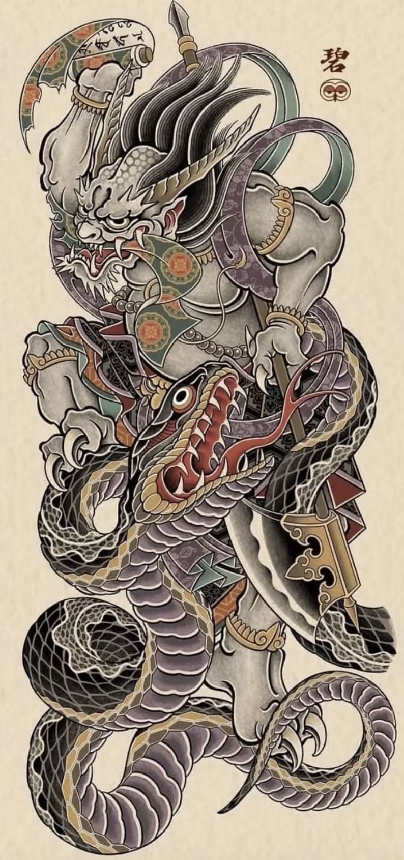 Japanese irezumi tattoo idea #43